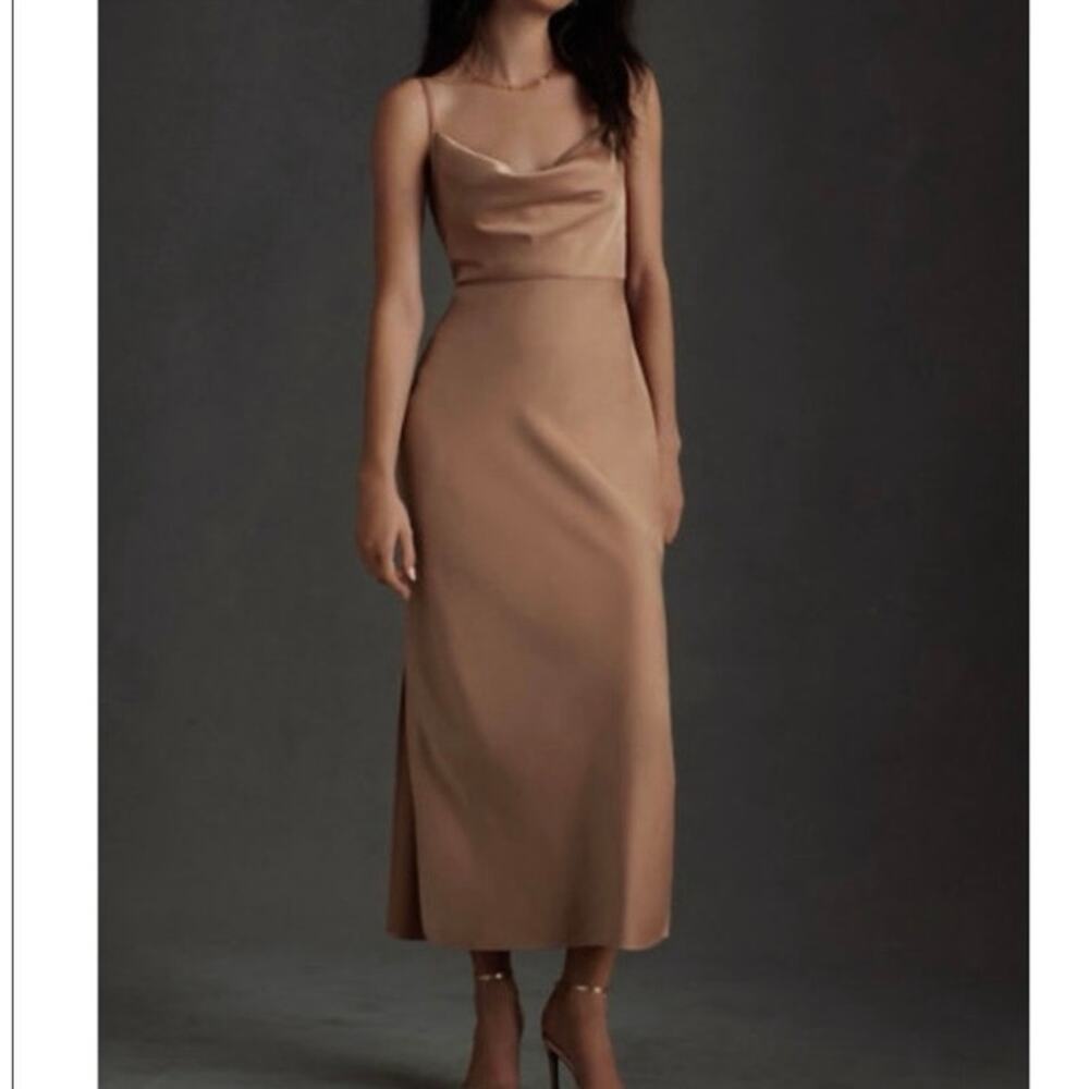 Womens BHLDN Cali Midi dress, Sand Dune, size 6 EUC!